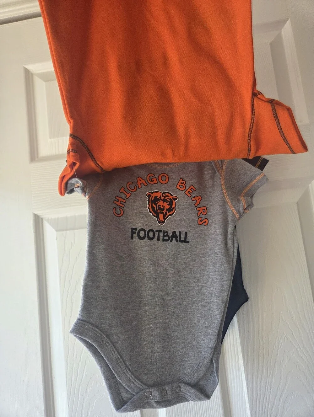 Chicago Bears Bodysuit 3pc Set 0-3M, 3-6M NFL Football Short Sleeves NWT